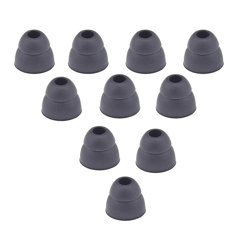 Toeasor 10pcs Double Flange Earbuds Replacement Tips Eargels Silicone Ear Tips Compatible with Beat by dr dre Powerbeats 2 Powerbeats 3 Wireless Stereo Earphones - Image 3